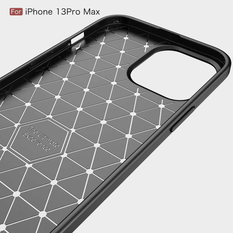 Coque iPhone 13 Po Max Fibre Carbone Brossée Coque iPhone 13 Po Max Fibre Carbone Brossée