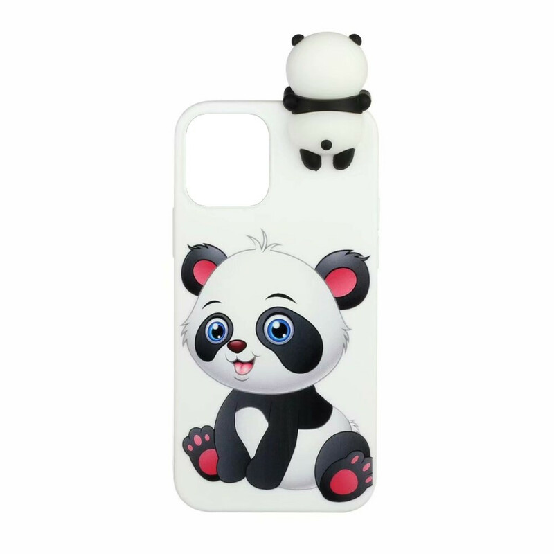 Coque iPhone 13 Mignon Panda 3D