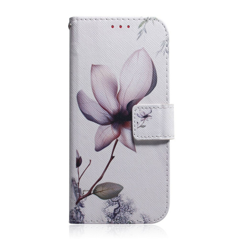 Housse iPhone 13 Fleur Vieux Rose