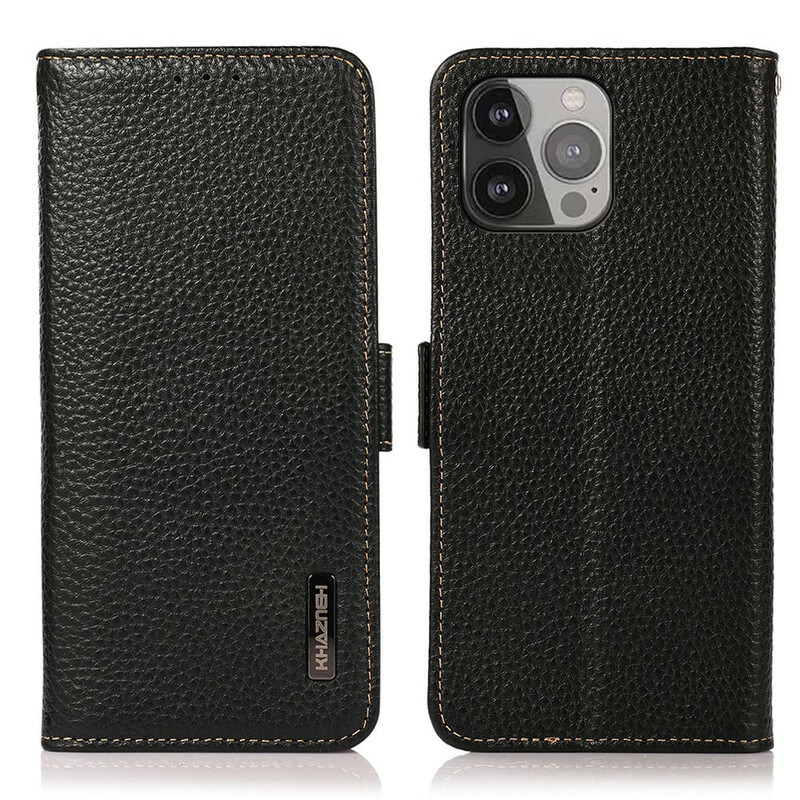 Housse iPhone Cuir Véritable Litchi KHAZNEH Housse iPhone Cuir Véritable Litchi KHAZNEH