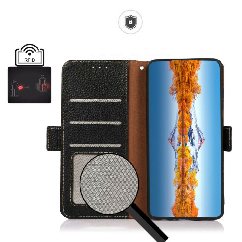 Housse iPhone Cuir Véritable Litchi KHAZNEH Housse iPhone Cuir Véritable Litchi KHAZNEH