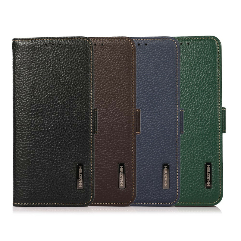 Housse iPhone Cuir Véritable Litchi KHAZNEH Housse iPhone Cuir Véritable Litchi KHAZNEH