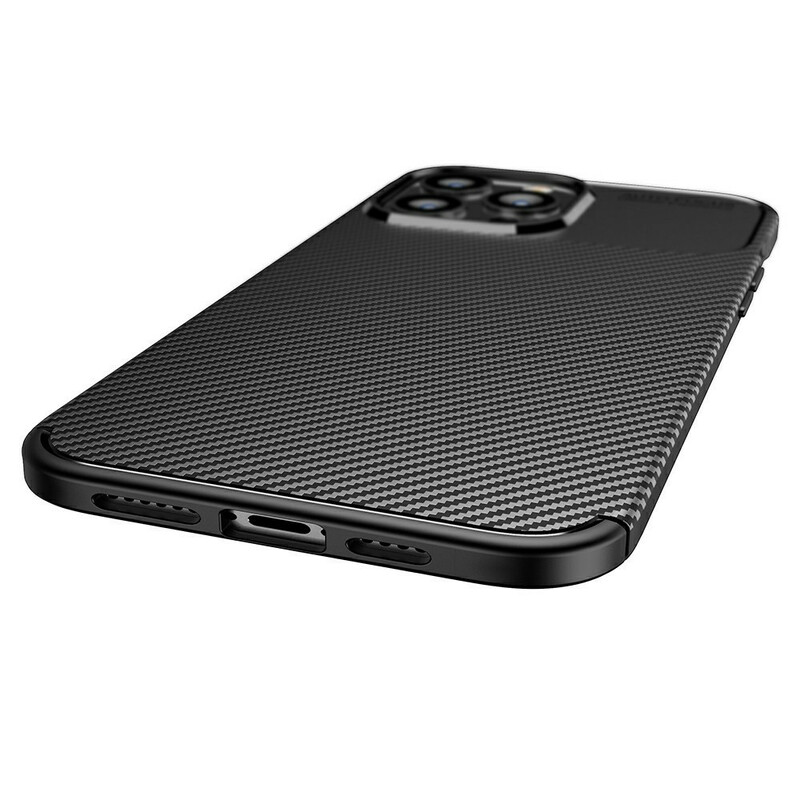 Coque iPhone 13 Pro Max Flexible Texture Fibre Carbone Coque iPhone 13 Pro Max Flexible Texture Fibre Carbone