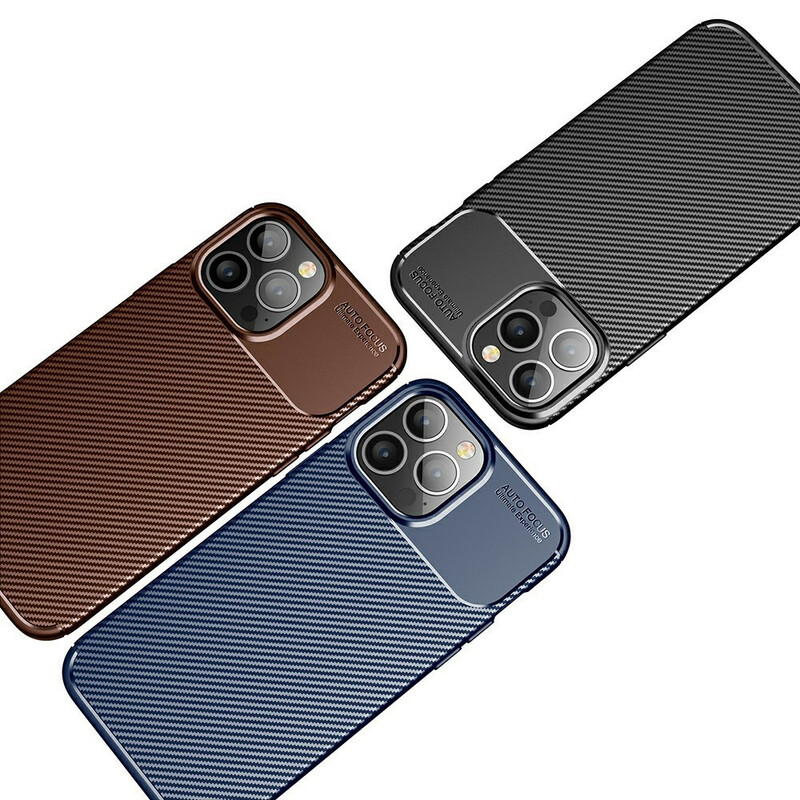 Coque iPhone 13 Pro Max Flexible Texture Fibre Carbone Coque iPhone 13 Pro Max Flexible Texture Fibre Carbone