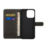 Housse iPhone 13 Loup en Hiver avec Lanière Housse iPhone 13 Loup en Hiver avec Lanière