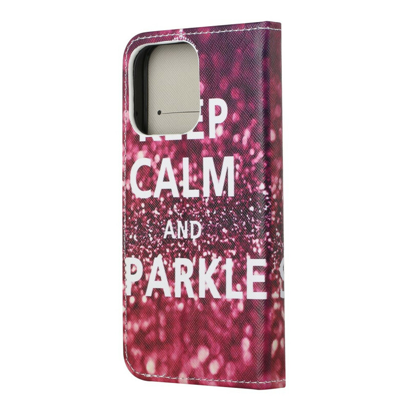 Housse iPhone 13 Keep Calm and Sparkle