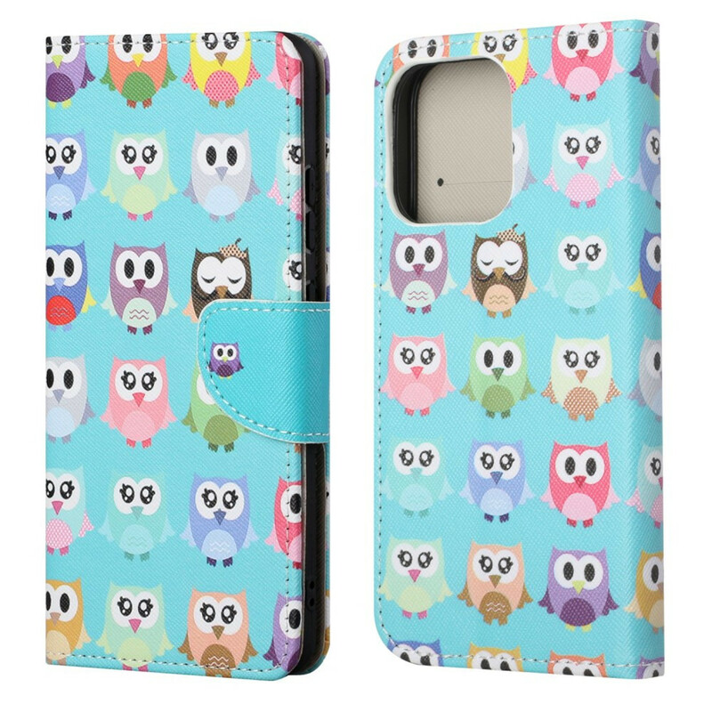 Housse iPhone 13 Multiples Hiboux Housse iPhone 13 Multiples Hiboux