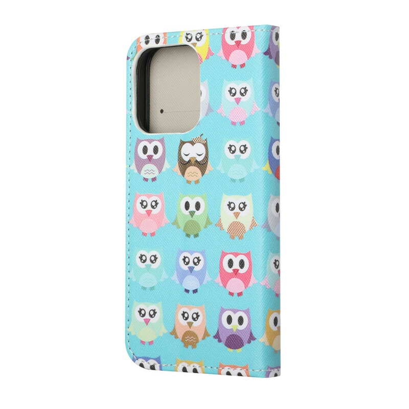 Housse iPhone 13 Multiples Hiboux