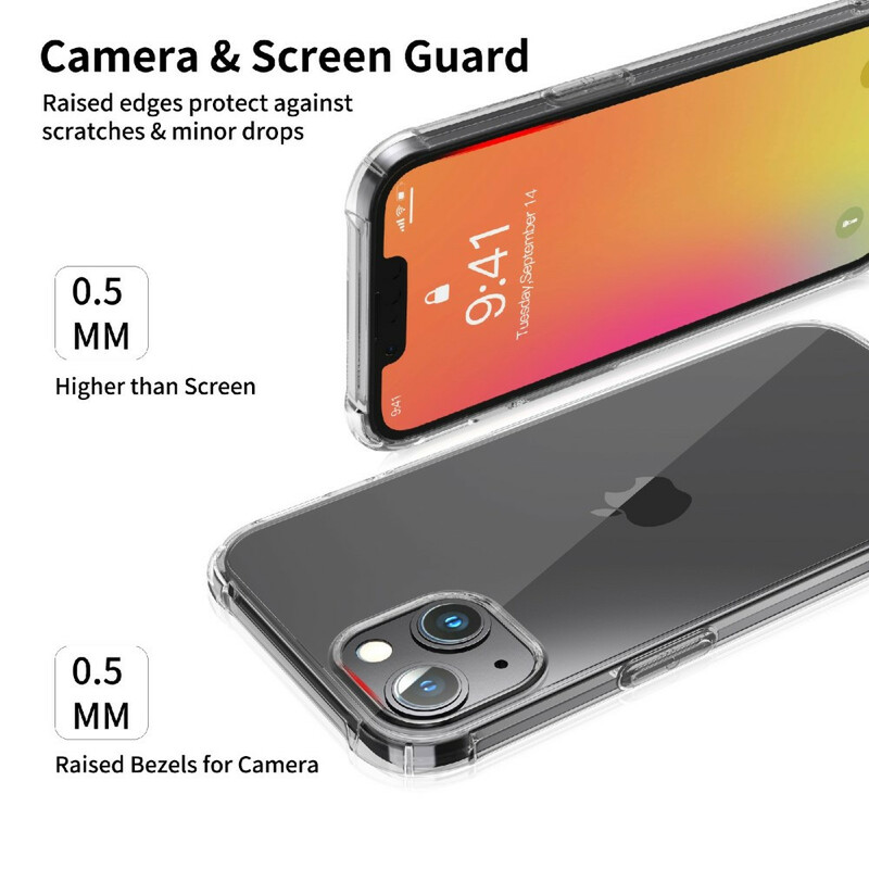 Coque iPhone 13 Pro Max Transparente LEEU Coussins Protecteurs Coque iPhone 13 Pro Max Transparente LEEU Coussins Protecteurs