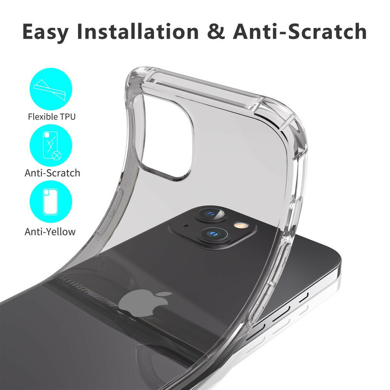 Coque iPhone 13 Pro Max Transparente LEEU Coussins Protecteurs Coque iPhone 13 Pro Max Transparente LEEU Coussins Protecteurs