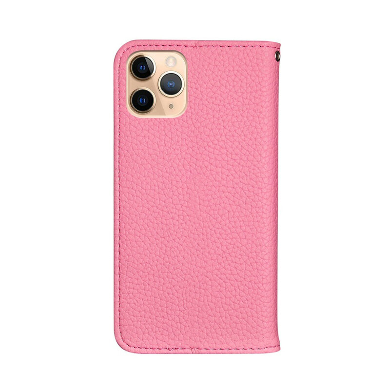 Flip Cover iPhone 13 Pro Max Simili Cuir Litchi Ultra Chic Ma Coque