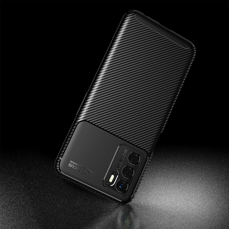 Coque Oppo A16 Flexible Texture Fibre Carbone Coque Oppo A16 Flexible Texture Fibre Carbone