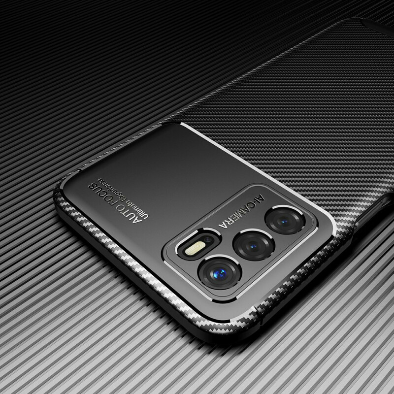 Coque Oppo A16 Flexible Texture Fibre Carbone Coque Oppo A16 Flexible Texture Fibre Carbone