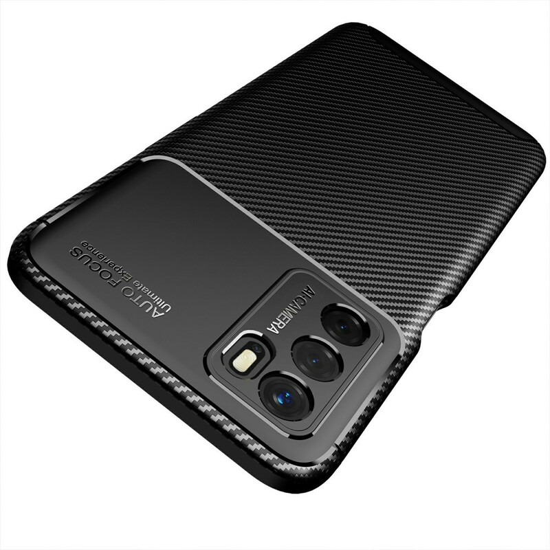 Coque Oppo A16 Flexible Texture Fibre Carbone Coque Oppo A16 Flexible Texture Fibre Carbone