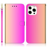 Housse iPhone 13 Pro Max Simili Cuir Couverture Miroir Housse iPhone 13 Pro Max Simili Cuir Couverture Miroir