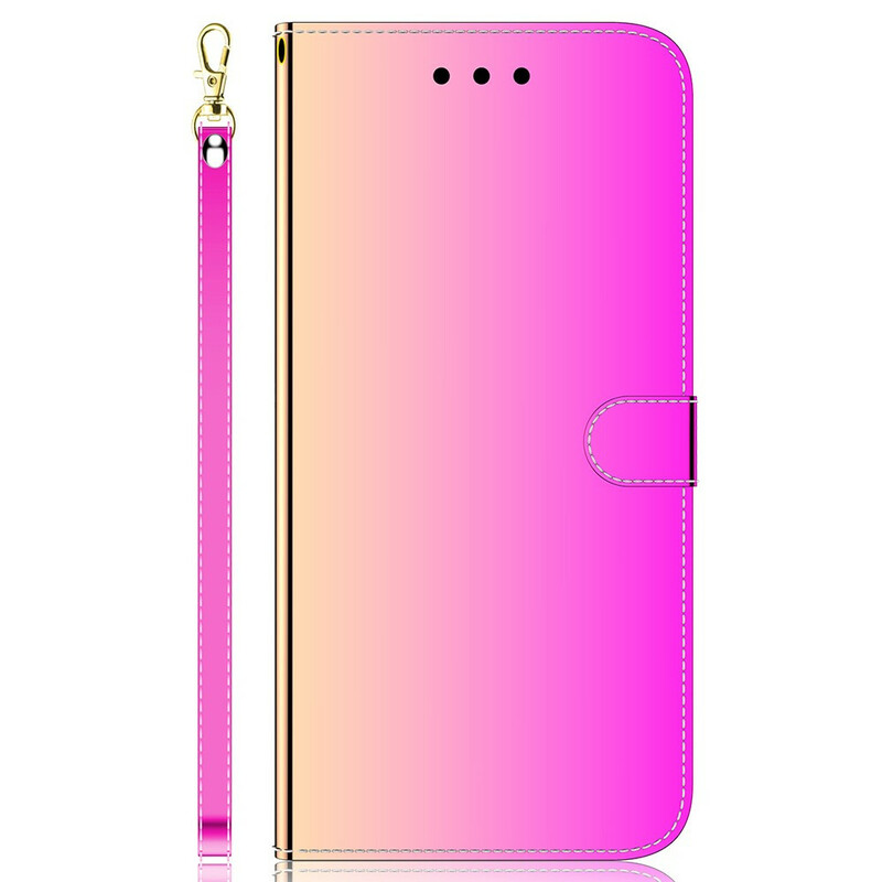 Housse iPhone 13 Pro Max Simili Cuir Couverture Miroir Housse iPhone 13 Pro Max Simili Cuir Couverture Miroir