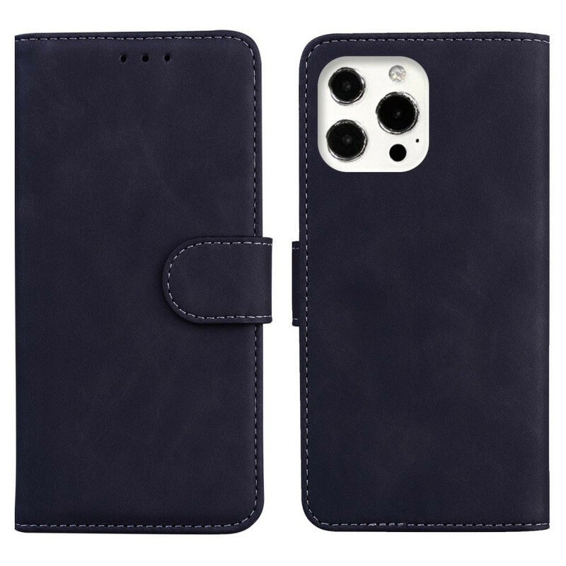 Housse iPhone 13 Pro Max Style Cuir Couture Housse iPhone 13 Pro Max Style Cuir Couture