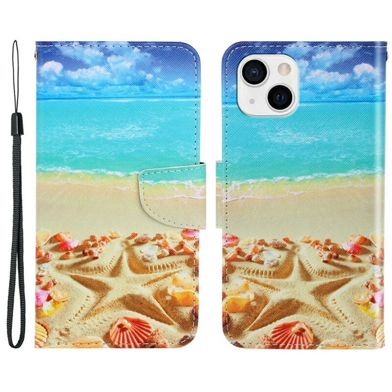 Housse iPhone 13 Plage à Lanière Housse iPhone 13 Plage à Lanière