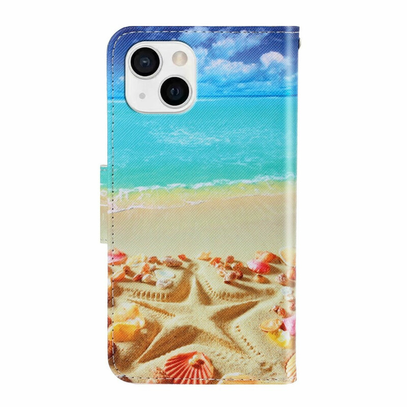 Housse iPhone 13 Plage à Lanière Housse iPhone 13 Plage à Lanière