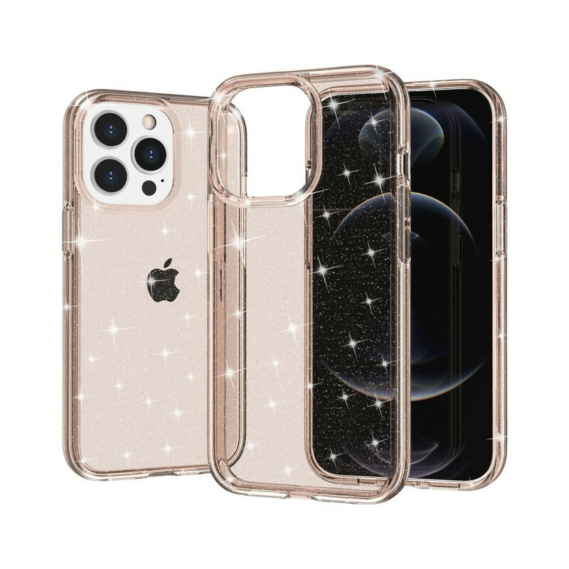 Coque iPhone 12 Pro Max Transparente Paillettes