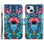 Housse iPhone 13 Flashy Mandala à Lanière