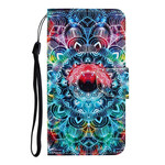 Housse iPhone 13 Flashy Mandala à Lanière