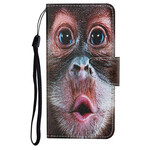 Housse iPhone 13 Singe à Lanière Housse iPhone 13 Singe à Lanière