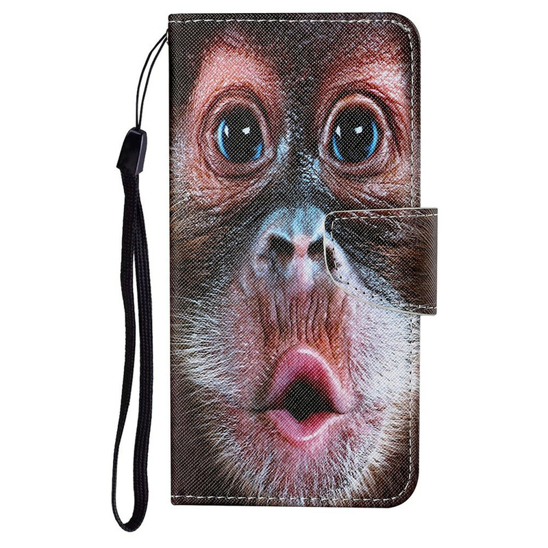 Housse iPhone 13 Singe à Lanière Housse iPhone 13 Singe à Lanière