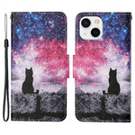 Housse iPhone 13 Chat au Clair de Ciel Housse iPhone 13 Chat au Clair de Ciel