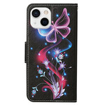 Housse iPhone 13 Papillons et Lanière Housse iPhone 13 Papillons et Lanière