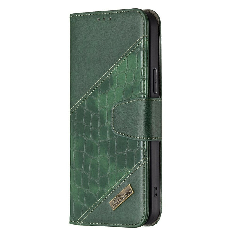 Housse iPhone 13 Pro Max Effet Peau de Crocodile Classique Housse iPhone 13 Pro Max Effet Peau de Crocodile Classique