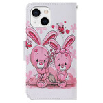 Housse iPhone 13 Lapins