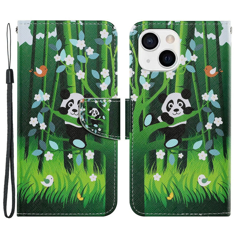 Housse iPhone 13 Promenade de Panda Housse iPhone 13 Promenade de Panda