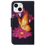 Housse iPhone 13 Papillon et Lotus