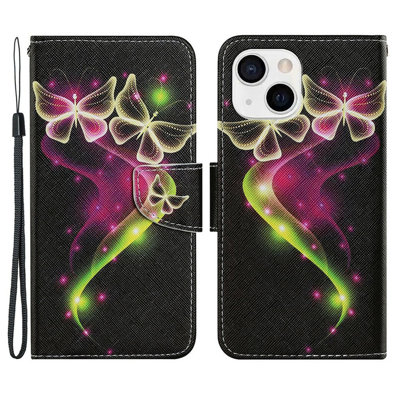 Housse iPhone 13 Papillons Magiques