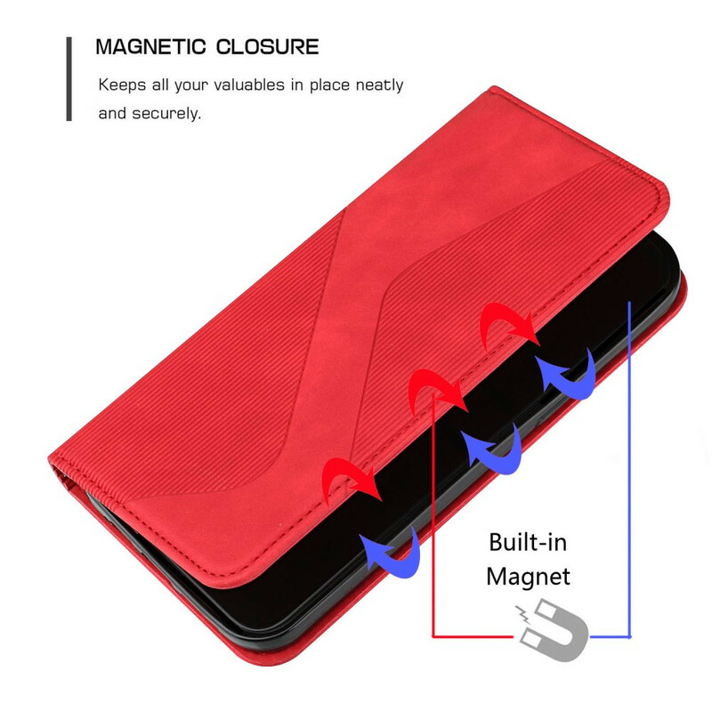 Flip Cover iPhone 13 Pro Max Style Cuir S-Design Flip Cover iPhone 13 Pro Max Style Cuir S-Design