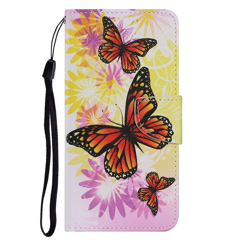Housse iPhone 13 Papillons et Fleurs d'Été Housse iPhone 13 Papillons et Fleurs d'Été