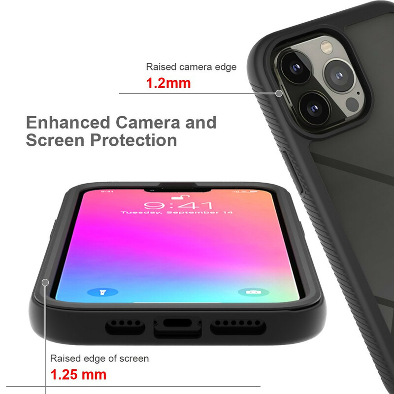 Coque iPhone 13 Pro Max Conception Hybride Rebords Silicone Coque iPhone 13 Pro Max Conception Hybride Rebords Silicone