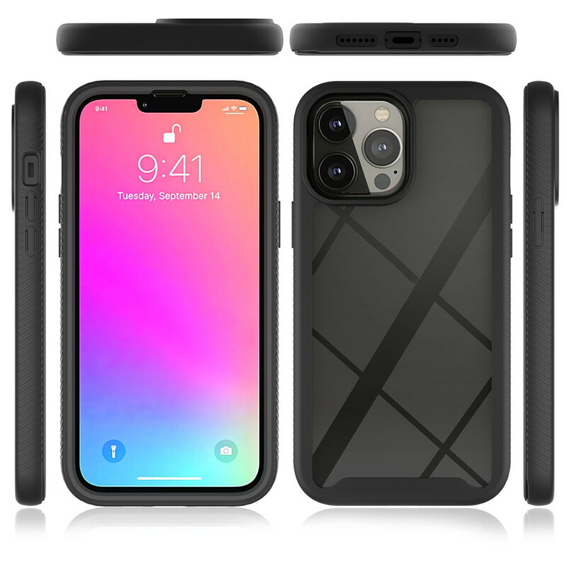 Coque iPhone 13 Pro Max Conception Hybride Rebords Silicone Coque iPhone 13 Pro Max Conception Hybride Rebords Silicone