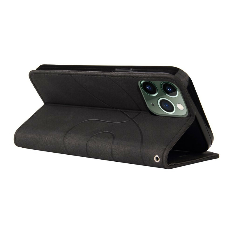 Housse iPhone 13 Pro Max Simili Cuir Bicolore Signature Housse iPhone 13 Pro Max Simili Cuir Bicolore Signature