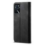 Flip Cover Oppo A16 / A16s Tissu Jeans Flip Cover Oppo A16 / A16s Tissu Jeans