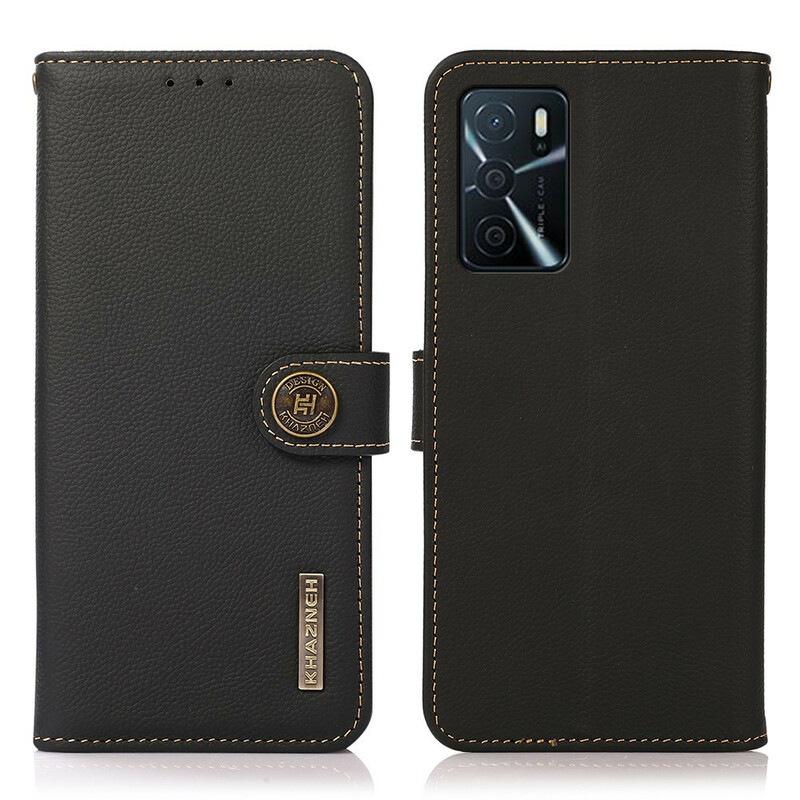 Housse Oppo A16 / A16s Cuir Véritable KHAZNEH RFID Housse Oppo A16 / A16s Cuir Véritable KHAZNEH RFID