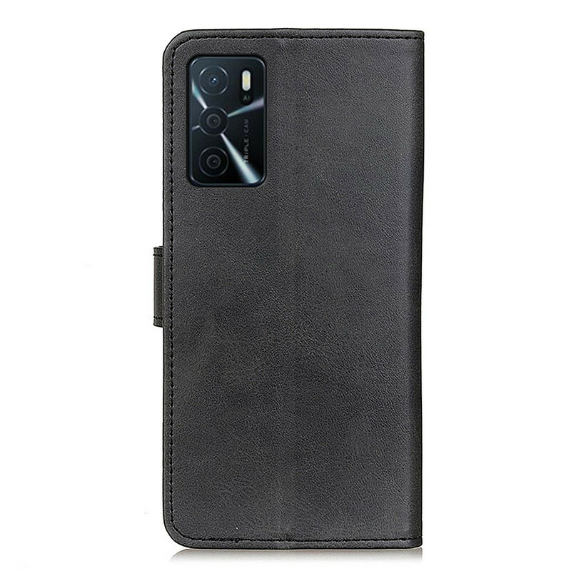 Housse Oppo A16 / A16s Effet Cuir Matte Rétro Housse Oppo A16 / A16s Effet Cuir Matte Rétro