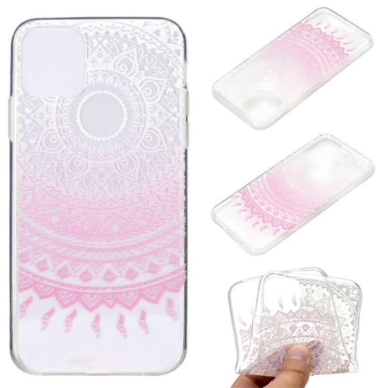 Coque iPhone 13 Transparente Mandala Coloré Coque iPhone 13 Transparente Mandala Coloré