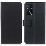 Housse Oppo A16 / A16s Effet Cuir Brillant Simple Housse Oppo A16 / A16s Effet Cuir Brillant Simple