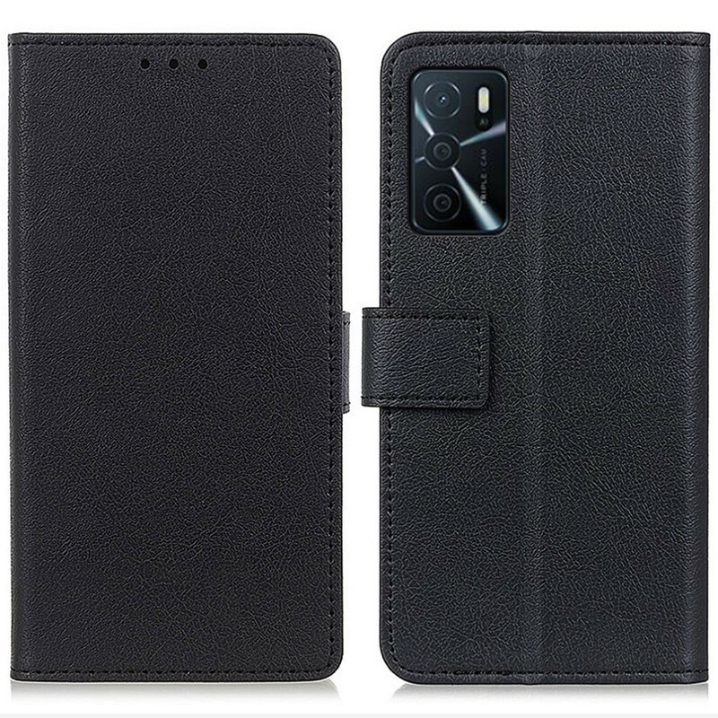 Housse Oppo A16 / A16s Effet Cuir Brillant Simple Housse Oppo A16 / A16s Effet Cuir Brillant Simple