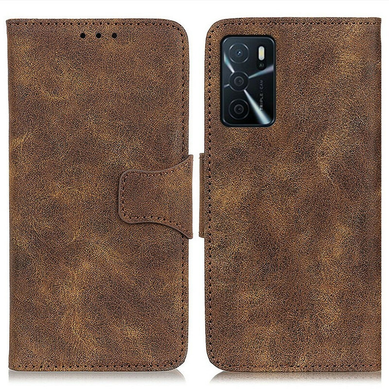 Housse Oppo A16 / A16s Cuir Fendu Vintage Housse Oppo A16 / A16s Cuir Fendu Vintage