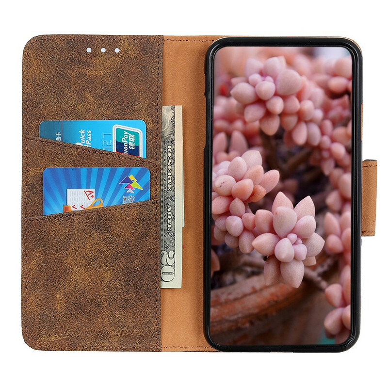 Housse Oppo A16 / A16s Cuir Fendu Vintage Housse Oppo A16 / A16s Cuir Fendu Vintage