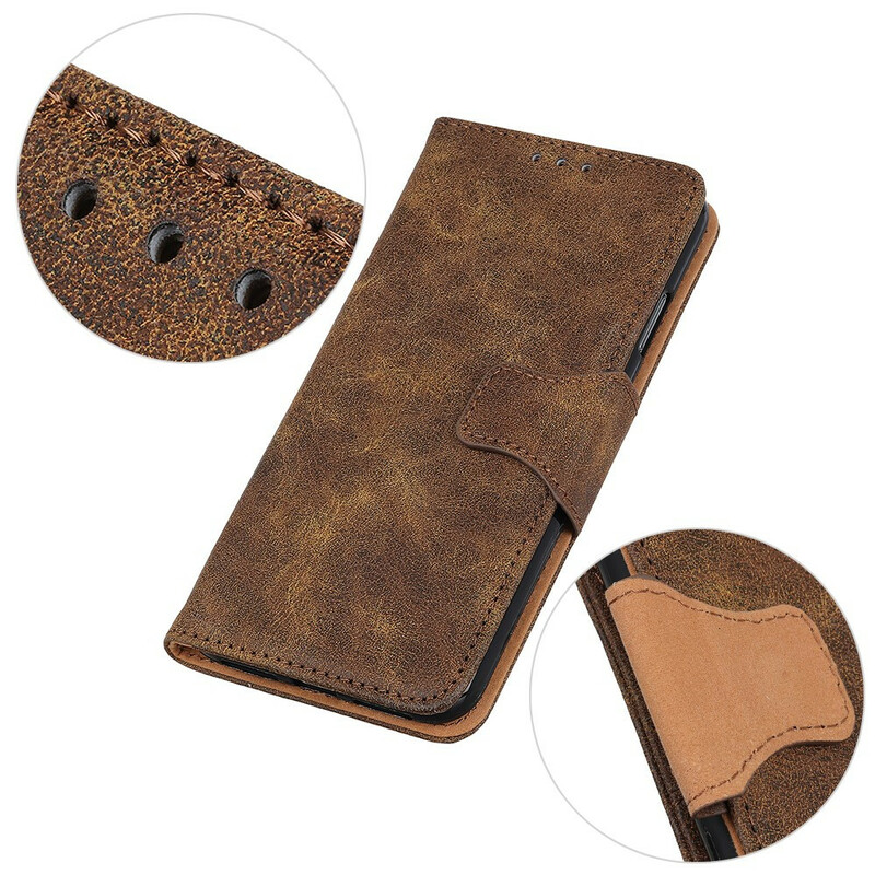 Housse Oppo A16 / A16s Cuir Fendu Vintage Housse Oppo A16 / A16s Cuir Fendu Vintage