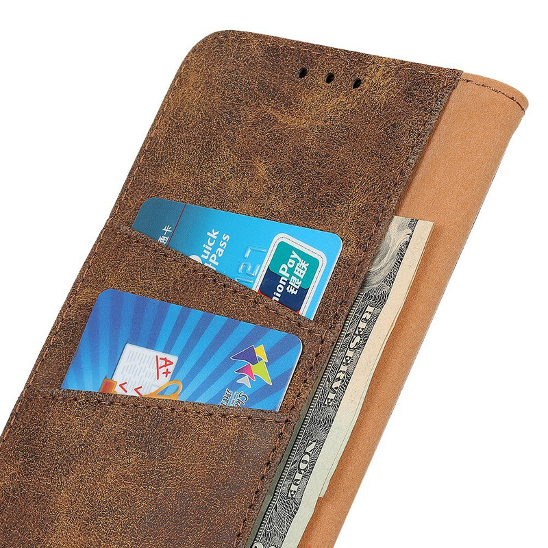 Housse Oppo A16 / A16s Cuir Fendu Vintage Housse Oppo A16 / A16s Cuir Fendu Vintage